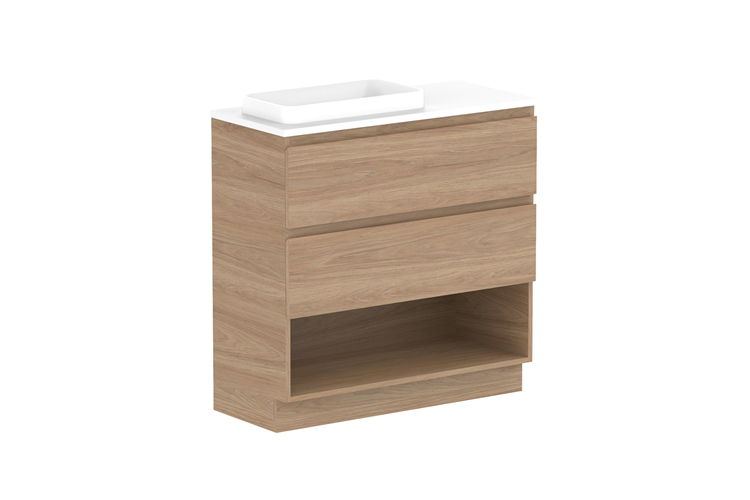 ADP Glacier Lite Ensuite Shelf Floor Trio Vanity