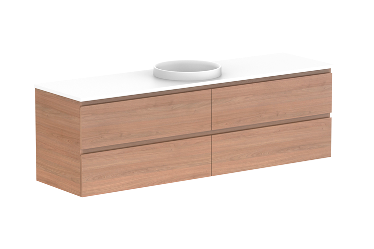 ADP Glacier Lite Full Depth All Drawer Twin Vanity