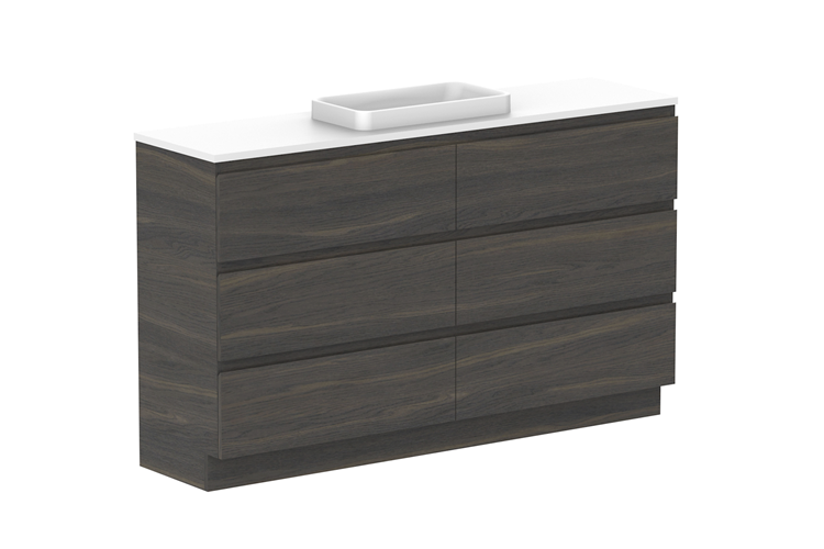 ADP Glacier Pro Ensuite All Drawer Trio Vanity