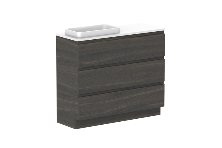 ADP Glacier Lite Ensuite All Drawer Trio Vanity