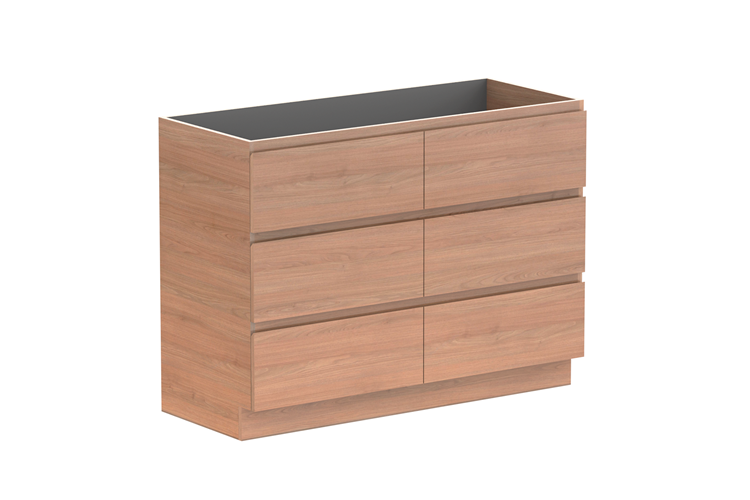 ADP Glacier Lite Full Depth All Drawer Trio Vanity