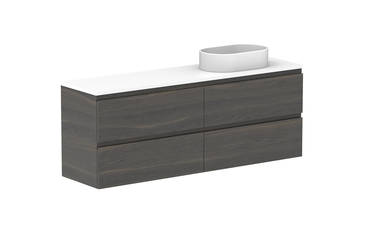 ADP Glacier Lite Ensuite All Drawer Twin Vanity