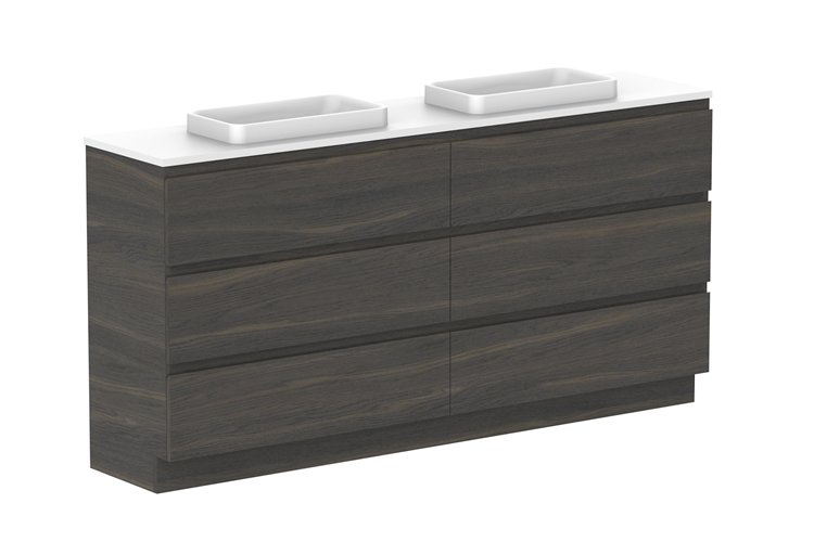 ADP Glacier Pro Ensuite All Drawer Trio Vanity