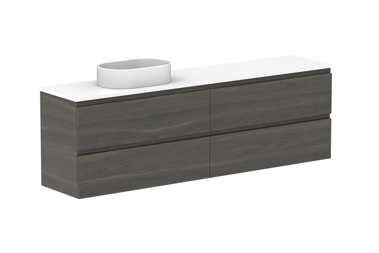 ADP Glacier Lite Ensuite All Drawer Twin Vanity