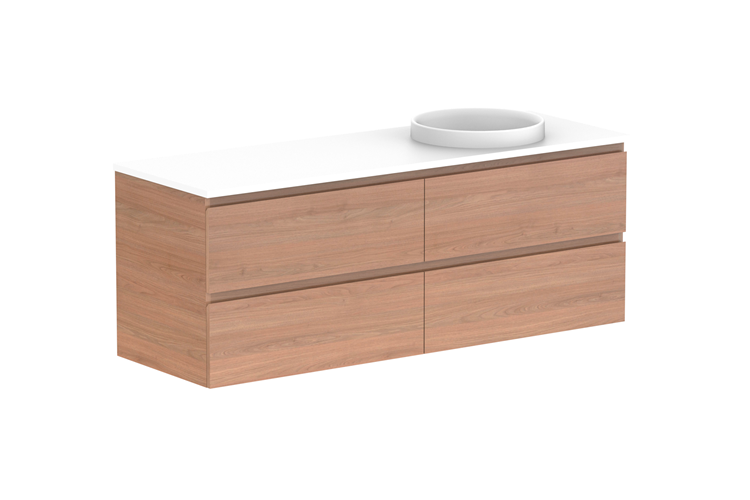 ADP Glacier Lite Full Depth All Drawer Twin Vanity