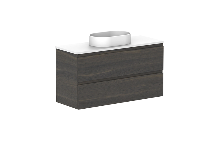 ADP Glacier Lite Ensuite All Drawer Twin Vanity