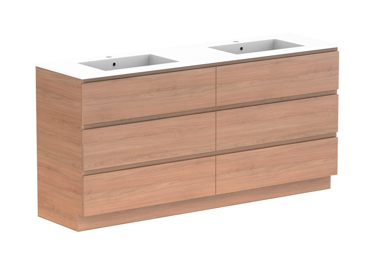 ADP Glacier Lite Full Depth All Drawer Trio Vanity