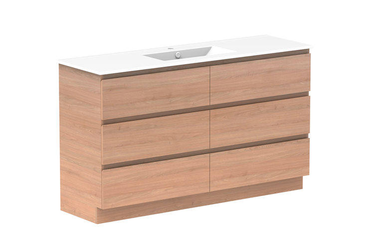 ADP Glacier Lite Full Depth All Drawer Trio Vanity