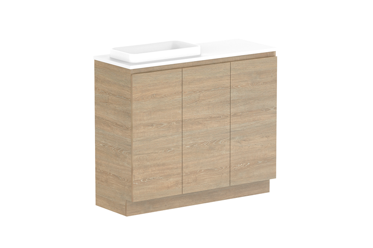 ADP Glacier Lite Ensuite All Door Trio Vanity