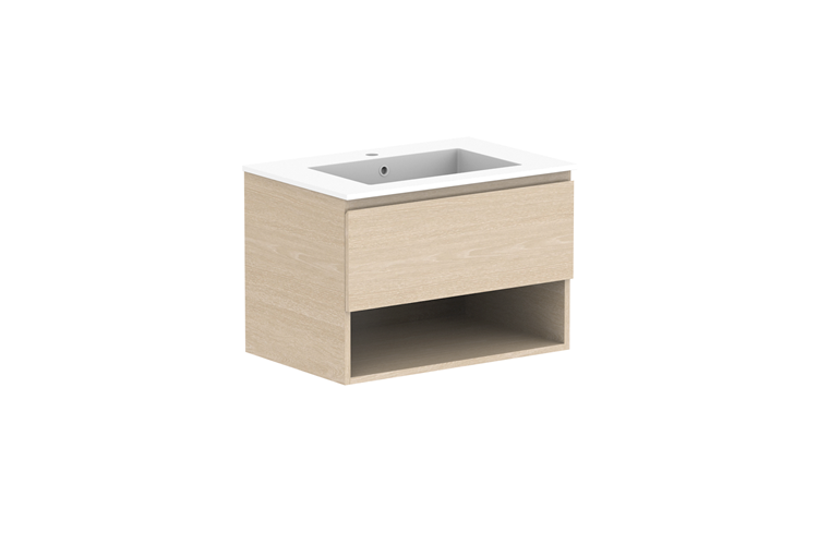 ADP Glacier Lite Full Depth Shelf Slim Vanity