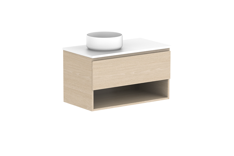 ADP Glacier Pro Full Depth Shelf Slim Wall Hung Vanity