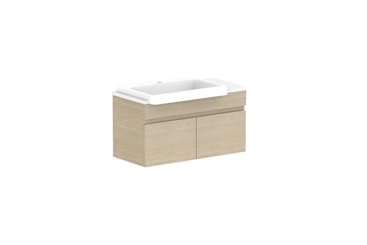 ADP Glacier Lite Semi Recessed All Door Slim Vanity