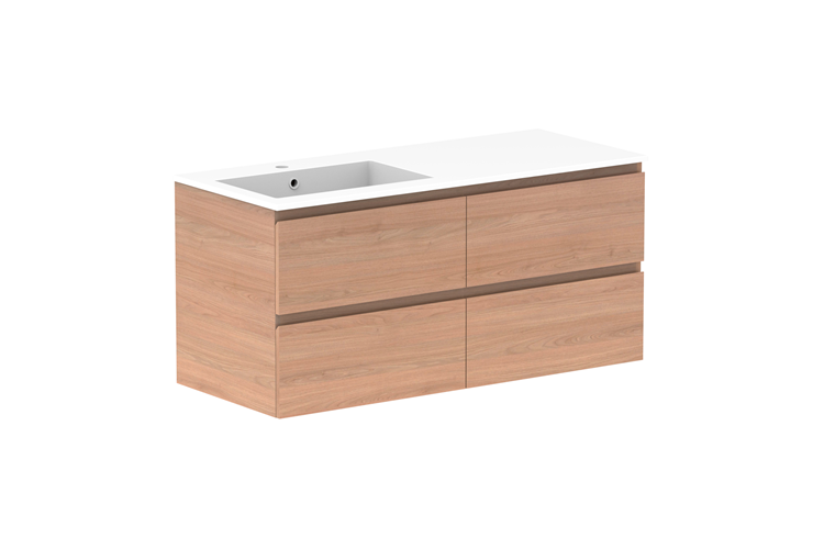 ADP Glacier Pro Full Depth All Drawer Twin Vanity