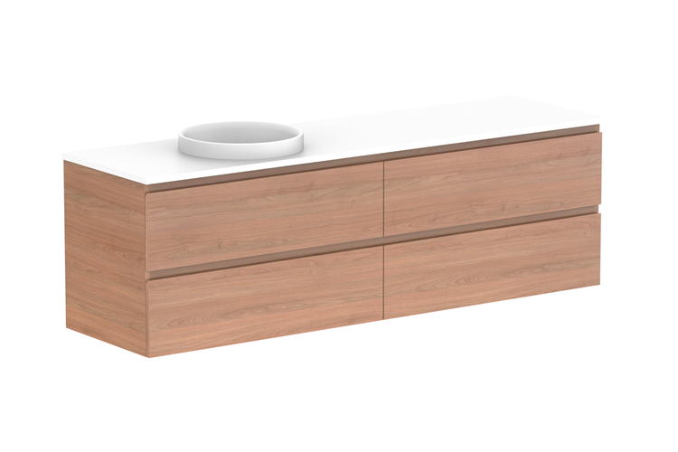 ADP Glacier Lite Full Depth All Drawer Twin Vanity
