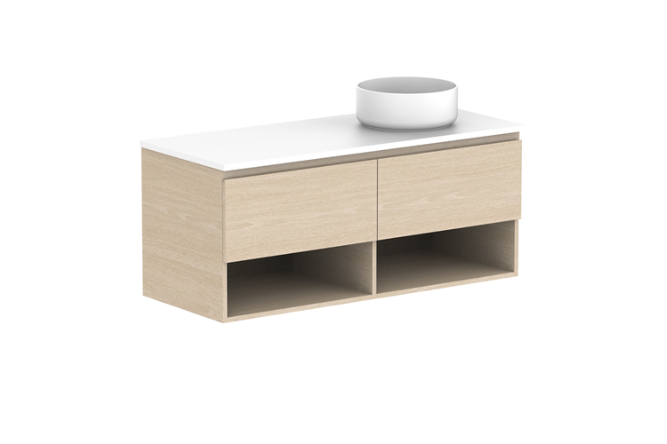 ADP Glacier Lite Full Depth Shelf Slim Vanity