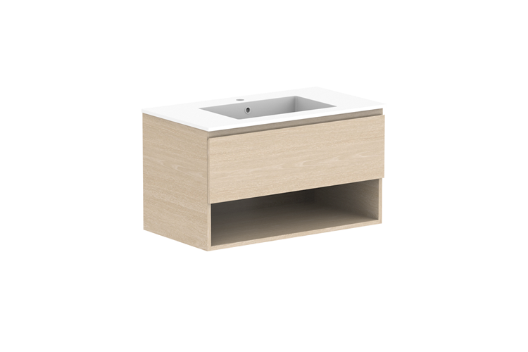 ADP Glacier Lite Full Depth Shelf Slim Vanity