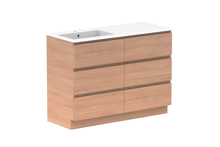 ADP Glacier Lite Full Depth All Drawer Trio Vanity