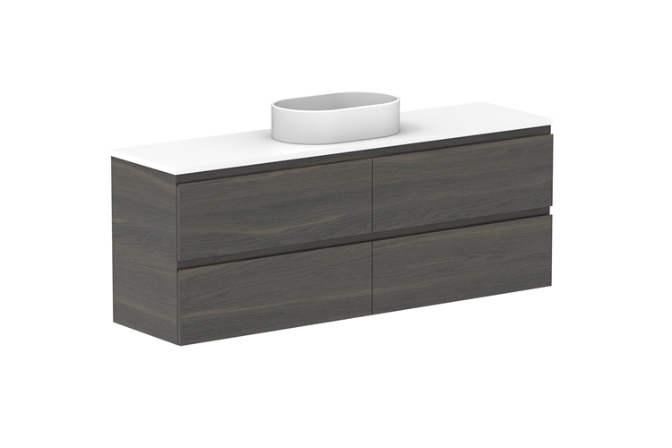 ADP Glacier Lite Ensuite All Drawer Twin Vanity