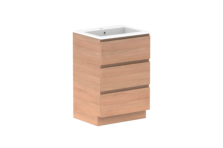 ADP Glacier Pro Full Depth All Drawer Trio Vanity