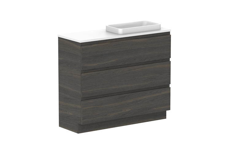 ADP Glacier Lite Ensuite All Drawer Trio Vanity