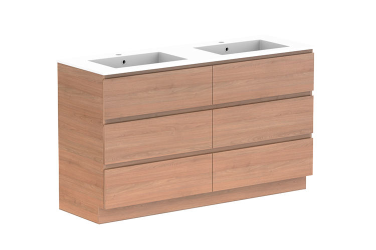 ADP Glacier Lite Full Depth All Drawer Trio Vanity