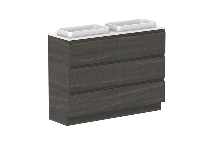 ADP Glacier Pro Ensuite All Drawer Trio Vanity