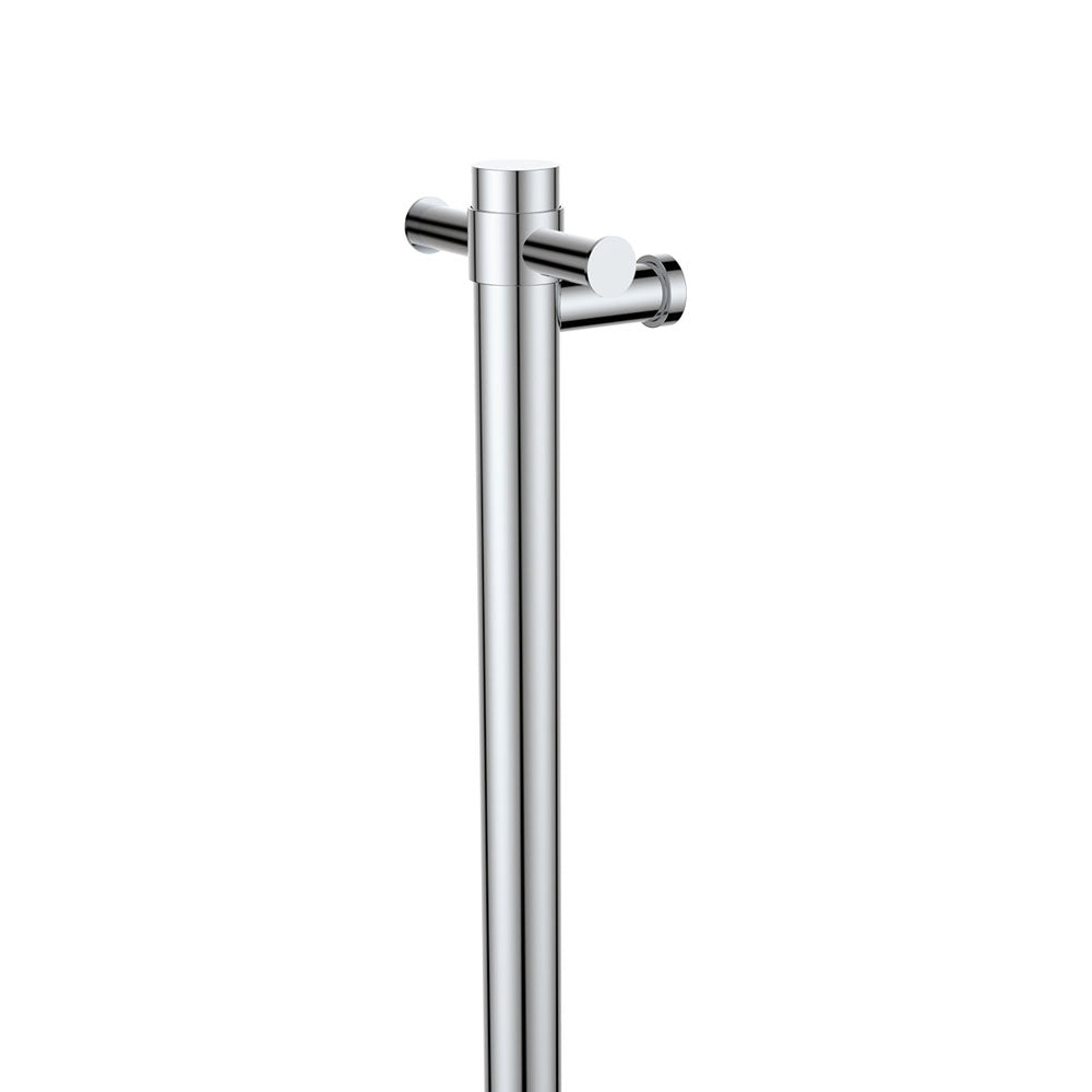 Fienza Isabella Vertical Heated Towel Rail 1 Bar with Optional Hook, Chrome