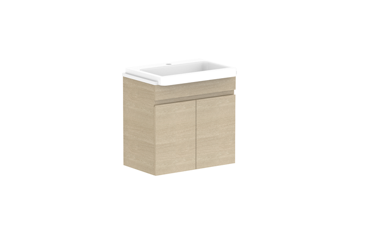ADP Glacier Pro Semi Recessed All Door Twin Vanity