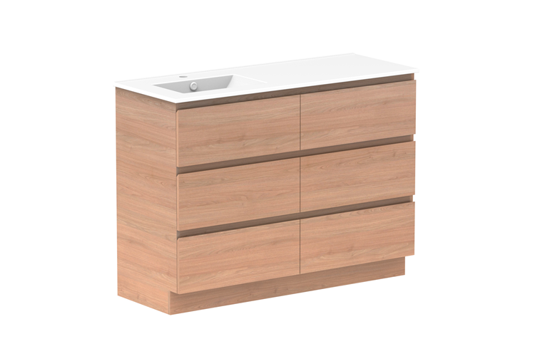 ADP Glacier Pro Full Depth All Drawer Trio Vanity