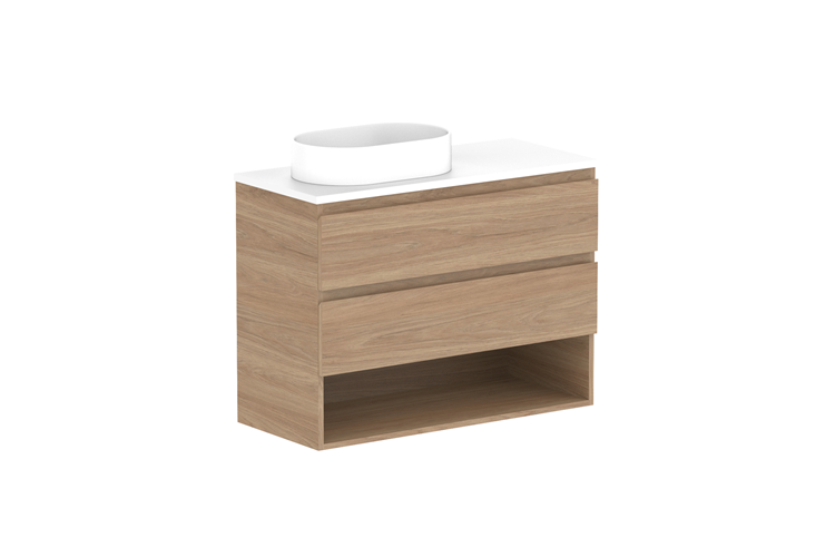 ADP Glacier Pro Ensuite Shelf Twin Vanity