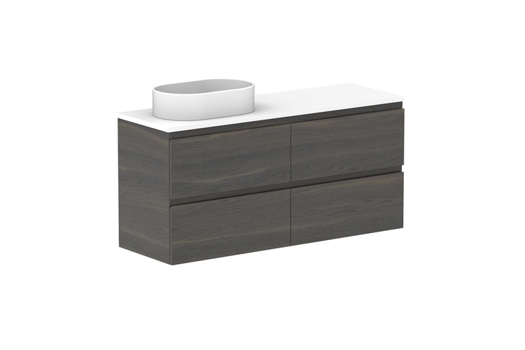 ADP Glacier Lite Ensuite All Drawer Twin Vanity