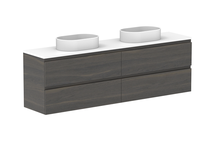 ADP Glacier Lite Ensuite All Drawer Twin Vanity