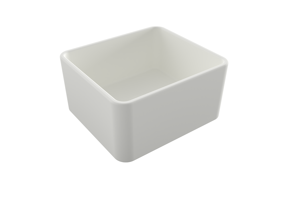 Turner Hastings Novi 51x46 Fireclay Butler Sink, Matte White
