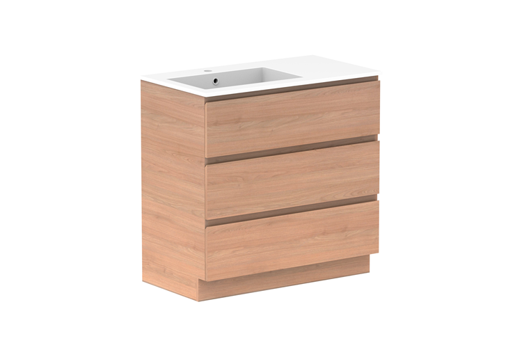 ADP Glacier Lite Full Depth All Drawer Trio Vanity