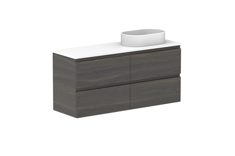 ADP Glacier Lite Ensuite All Drawer Twin Vanity