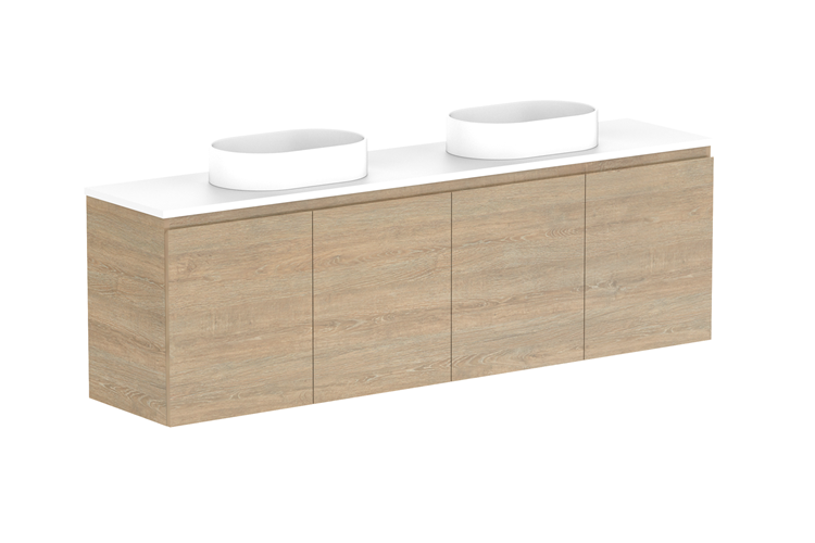 ADP Glacier Pro Ensuite All Door Twin Vanity