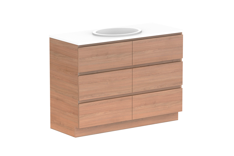 ADP Glacier Lite Full Depth All Drawer Trio Vanity