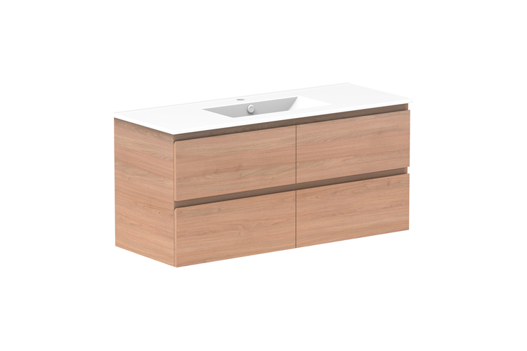 ADP Glacier Lite Full Depth All Drawer Twin Vanity
