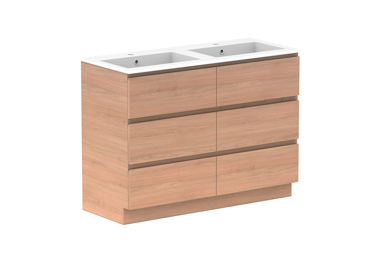 ADP Glacier Lite Full Depth All Drawer Trio Vanity
