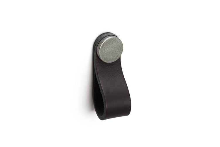 Adp Loop Leather Pull, Black