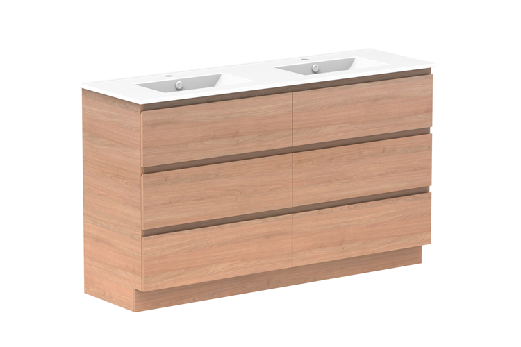 ADP Glacier Lite Full Depth All Drawer Trio Vanity