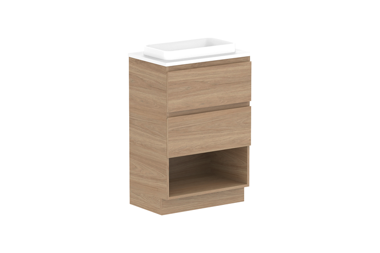 ADP Glacier Pro Ensuite Shelf Floor Trio Vanity