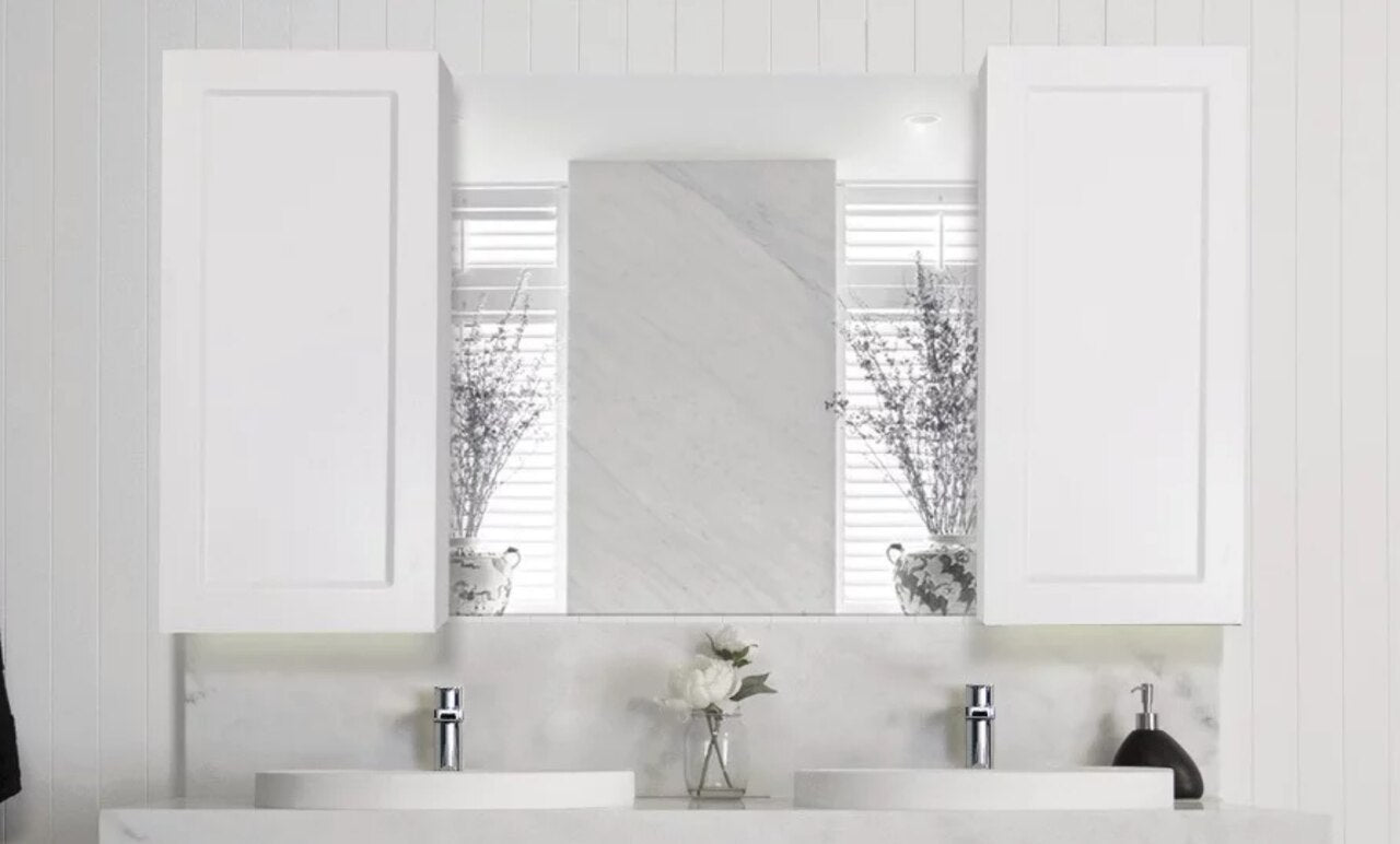 The London Shaving Cabinet 900x814 2d, Right Shaker Door