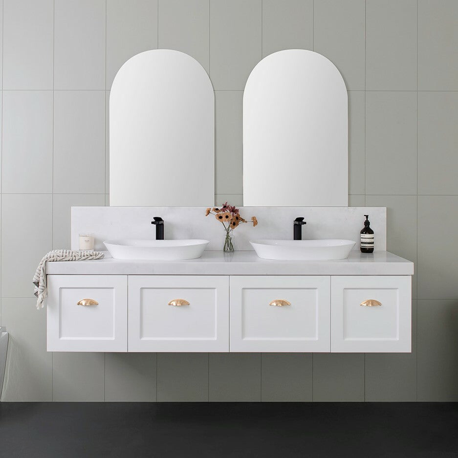 The London 1800 Slim, 2Dr/2Drw, wall hung, C, Cherry Pie