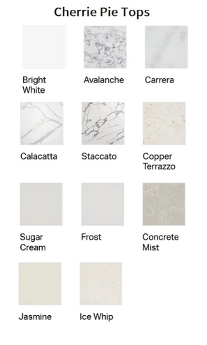 The London 1500 Single, 2Dr/2Drw, wall hung, Cherry Pie