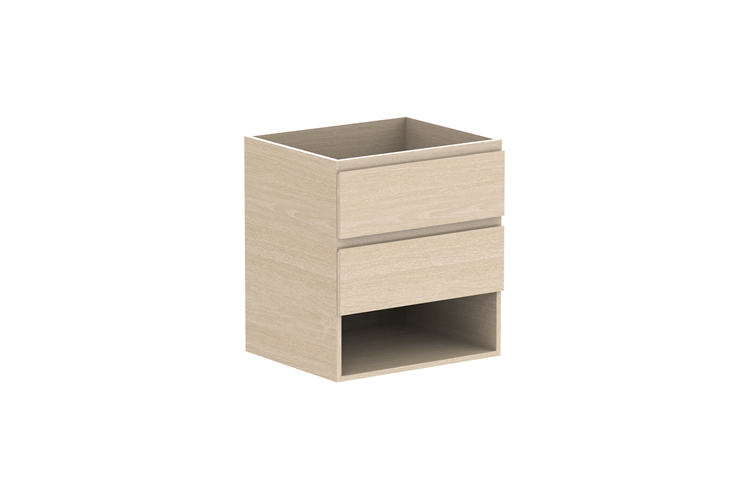 ADP Glacier Pro Full Depth Shelf Twin Wall Hung Vanity