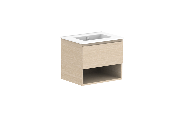 ADP Glacier Lite Full Depth Shelf Slim Vanity