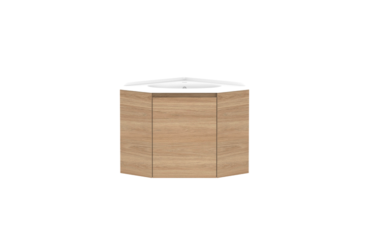 ADP Glacier Pro Corner Twin Vanity