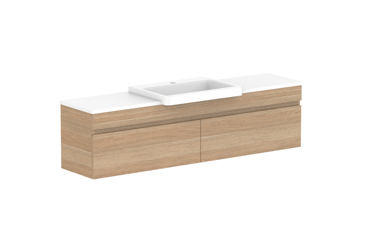 ADP Glacier Pro Semi Recessed All Drawer Slim Vanity
