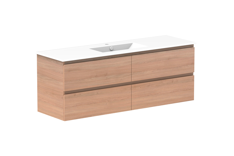 ADP Glacier Pro Full Depth All Drawer Twin Vanity